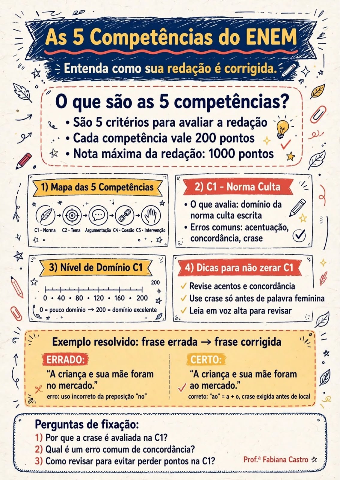 Página do material de redação ENEM 1